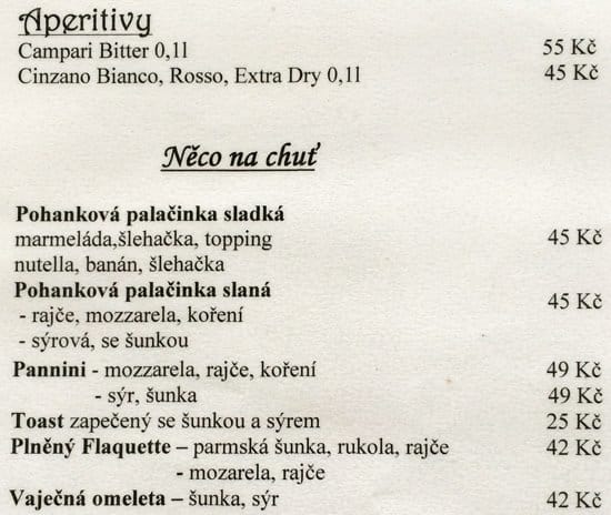 Menu At Cukr Rna A Kav Rna Coffee Time Cafe Prague Bludovick