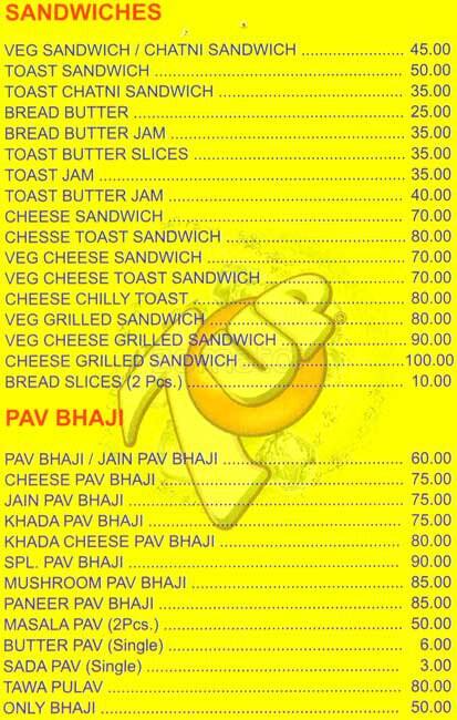 Menu At Apna Dhaba Mumbai W Q Gv