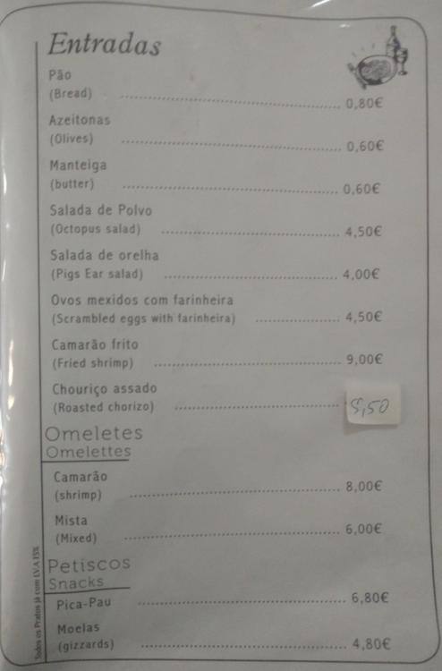 Menu At Rafaello Restaurant Queluz