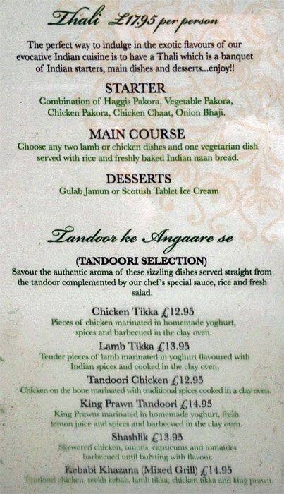 Menu At Bantawala By Masala Twist Restaurant Glasgow Byres Rd