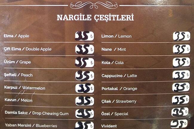 Menu At Apples Cafe Istanbul Hobyar Vak F Han Sokak Rahvanc Sokak