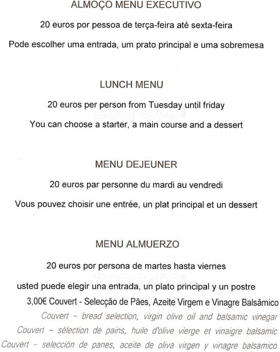 Dop Menu Menu De Dop Ribeira Porto Zomato Portugal