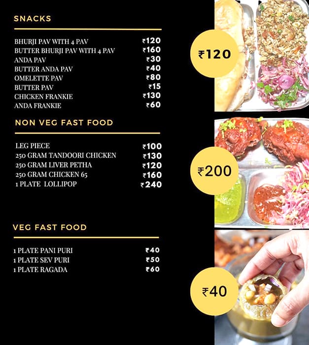 Menu Of Vidya Snacks Centre Wagle Estate Thane West Thane