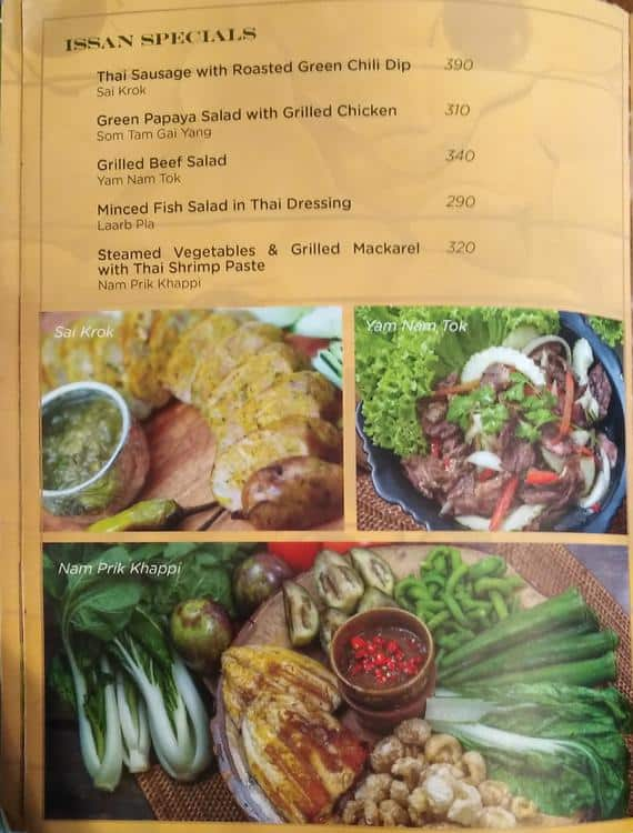 Menu At Tamarind Restaurant Taguig