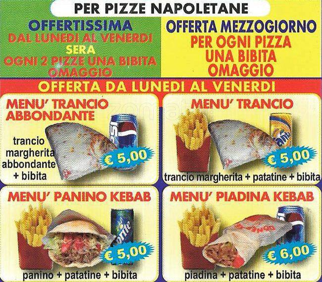 Menu Da Buona Pizza Milano