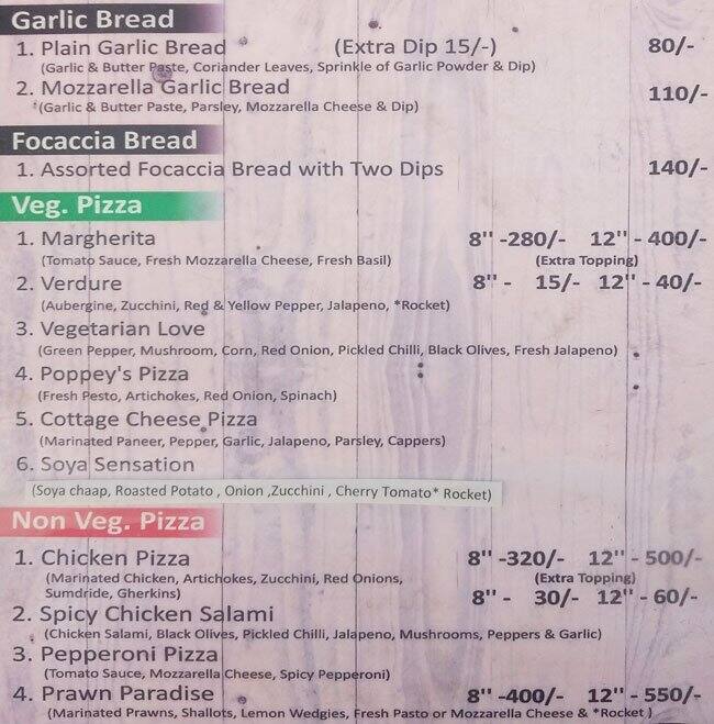 Menu At Pizza Mania Gurugram Rural