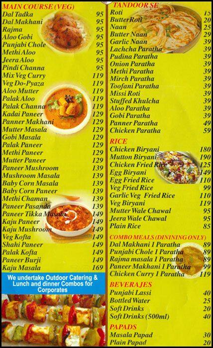 Just Punjabi Grill Menu Menu For Just Punjabi Grill Kondapur