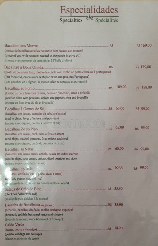 Menu em Academia da Gula pub Bar São Paulo Rua Caravelas