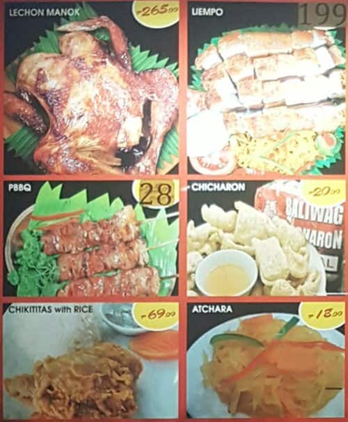 Baliwag Lechon Manok Menu Menu For Baliwag Lechon Manok Cubao Quezon