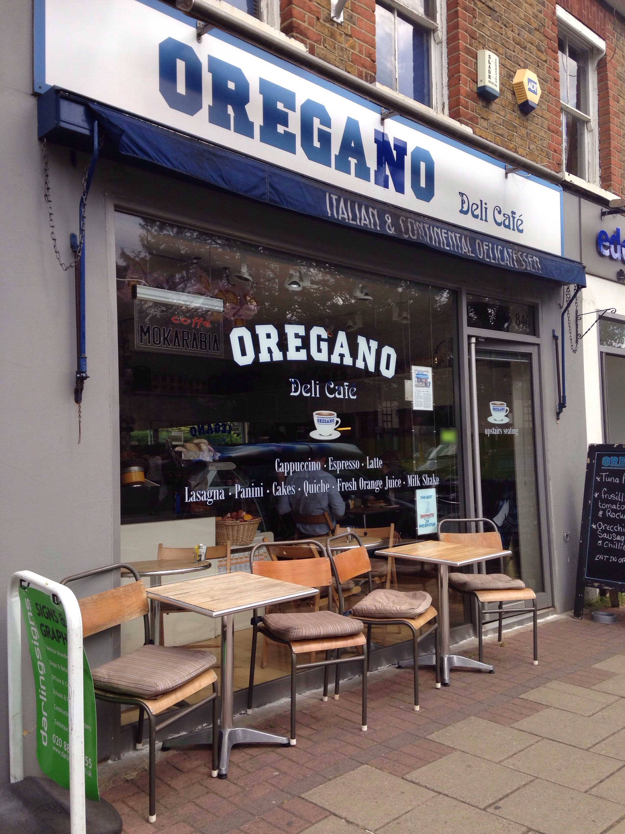 Menu Of Oregano Deli Cafe Weybridge London