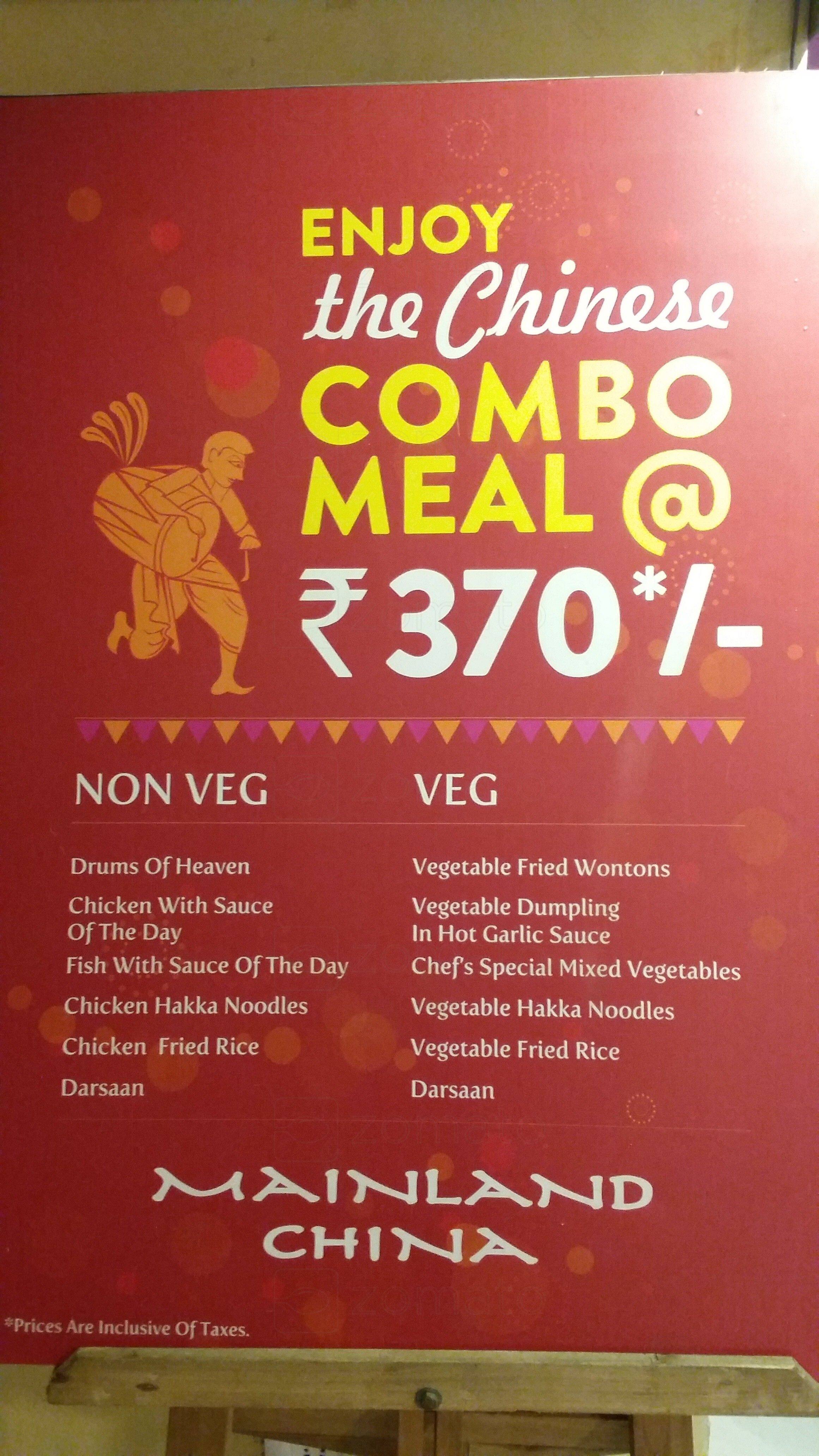 Mainland China Menu, Menu for Mainland China, Shibpur, Howrah Zomato