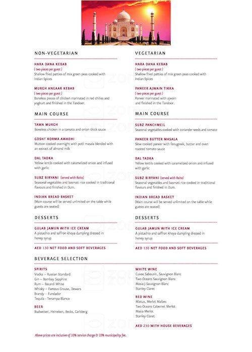 Chutneys menu, Menu restauracji Chutneys, Oud Metha, Dubai Zomato