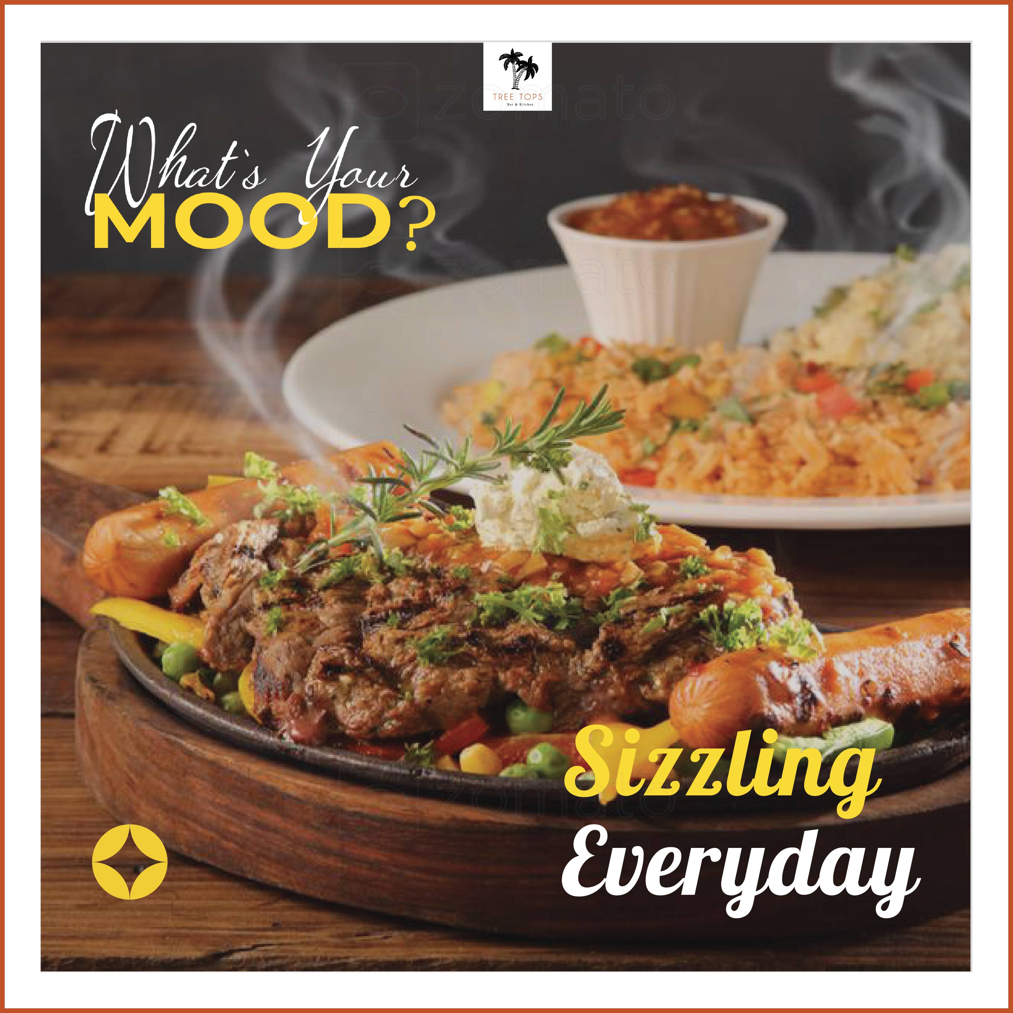 Menu of Tree Tops Bar & Kitchen, Lavelle Road, Bangalore