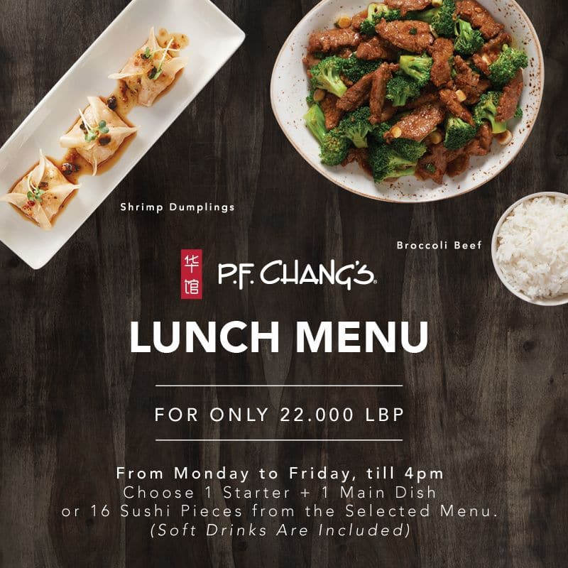 Pf Changs Pdf Menu With Prices
