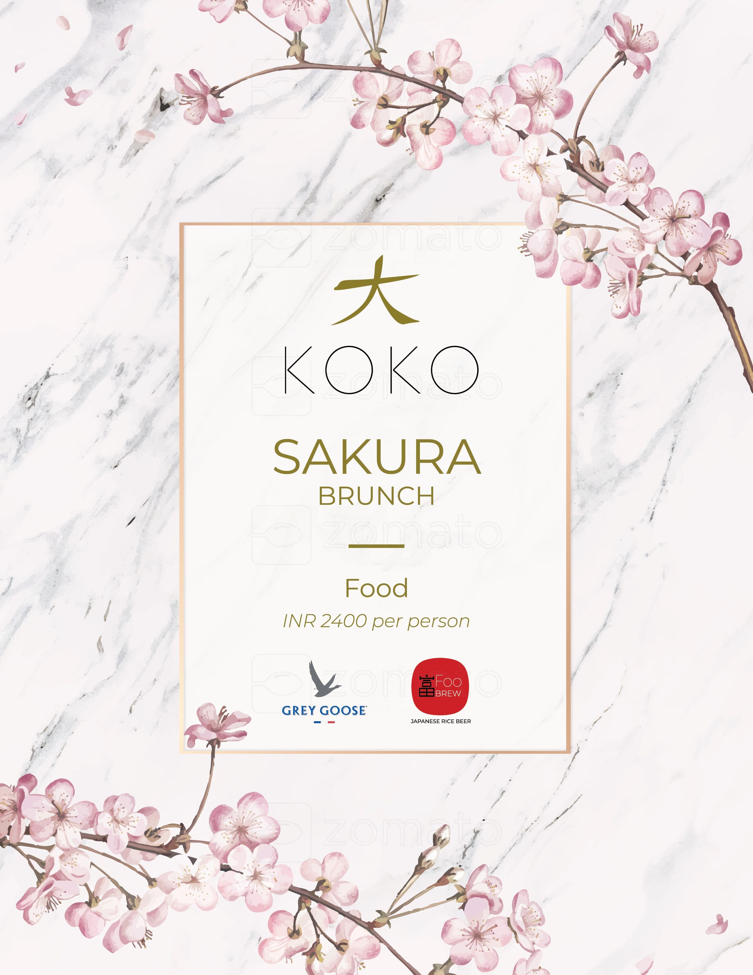 Menu of KOKO, Lower Parel, Mumbai