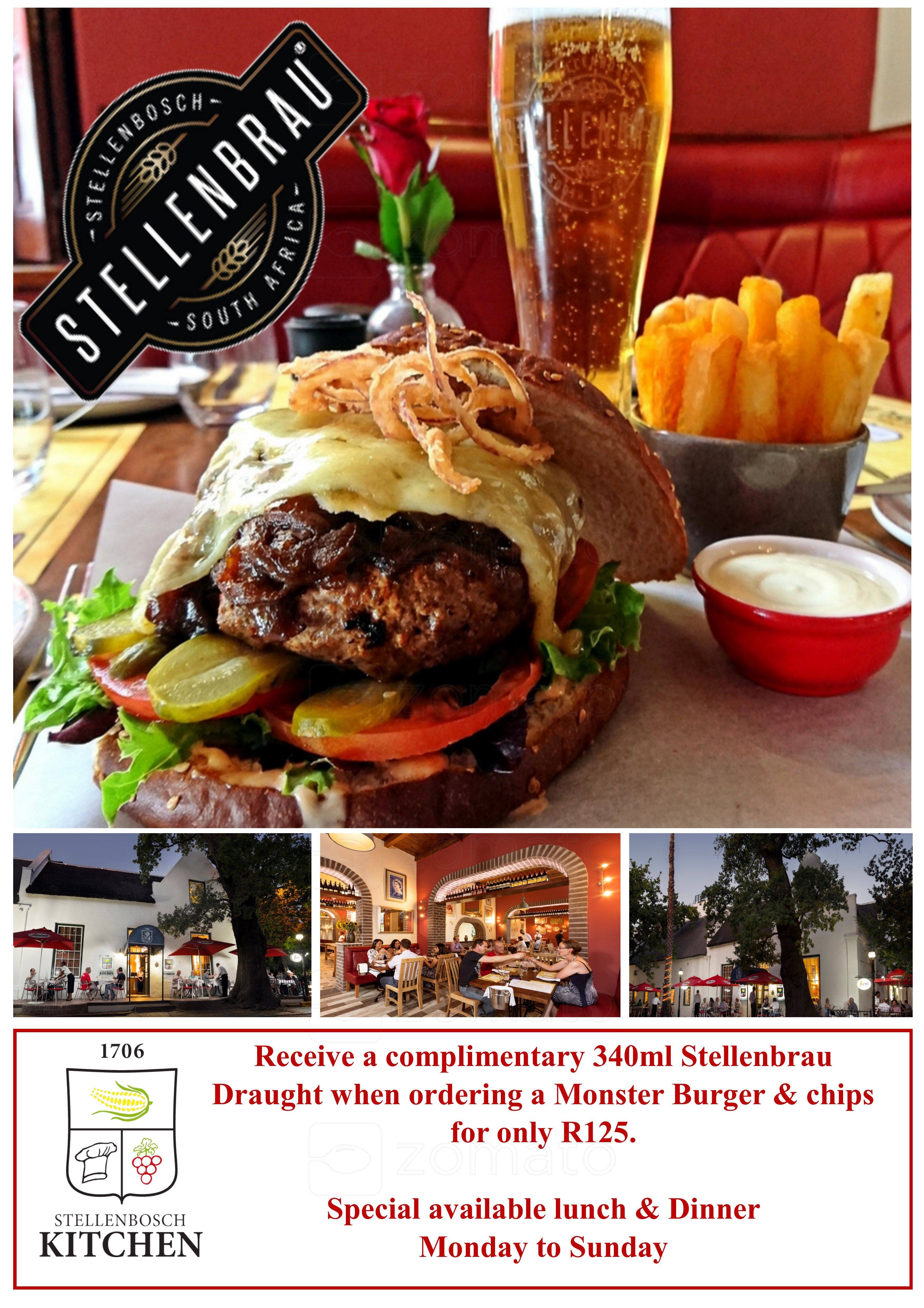 Stellenbosch Kitchen Menu, Menu for Stellenbosch Kitchen, Stellenbosch