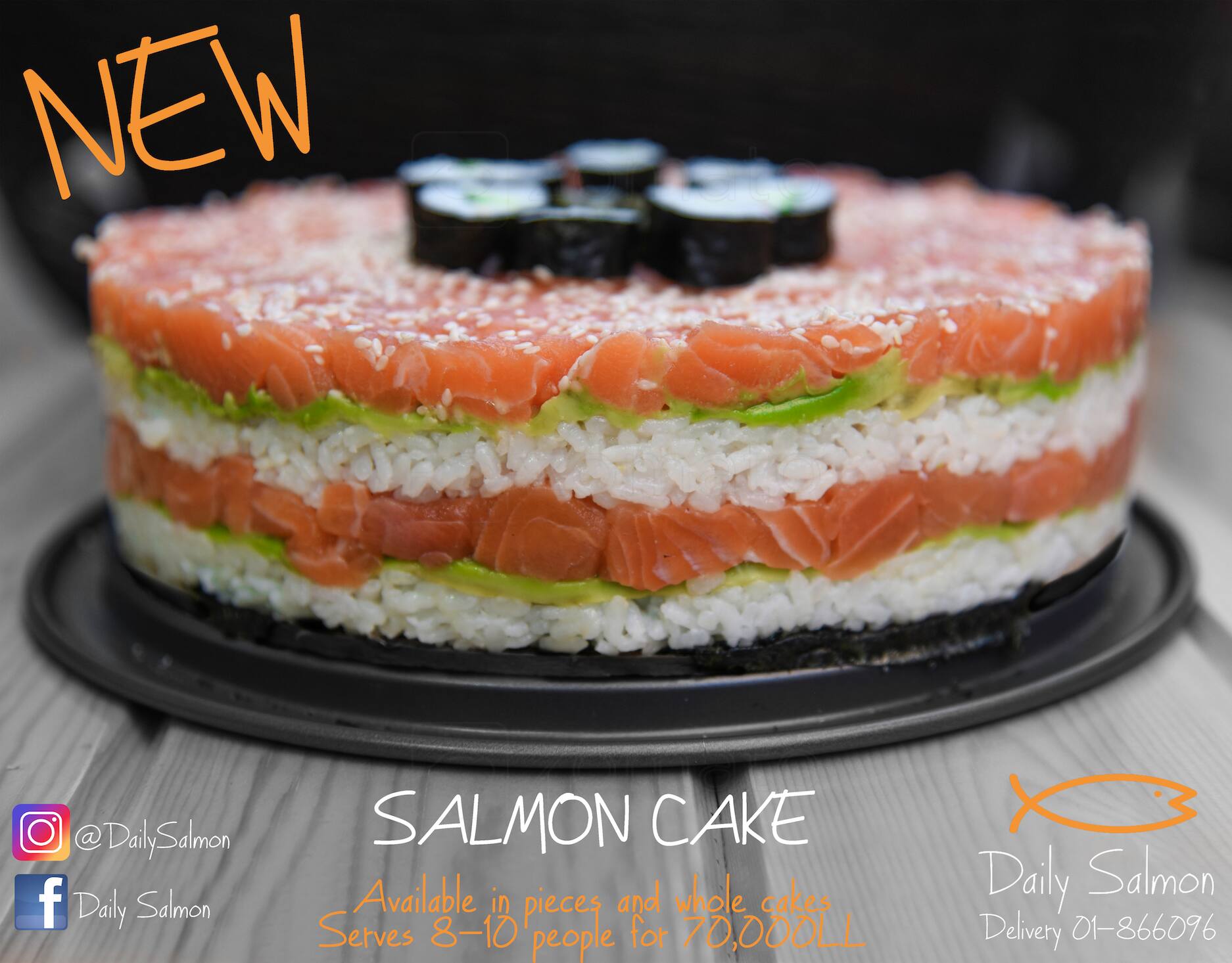 Daily Salmon Menu, Menu for Daily Salmon, Koreitem, Beirut District
