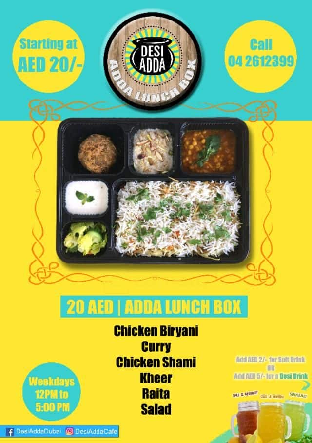 Desi Adda Menu, Menu for Desi Adda, Qusais, Dubai Zomato