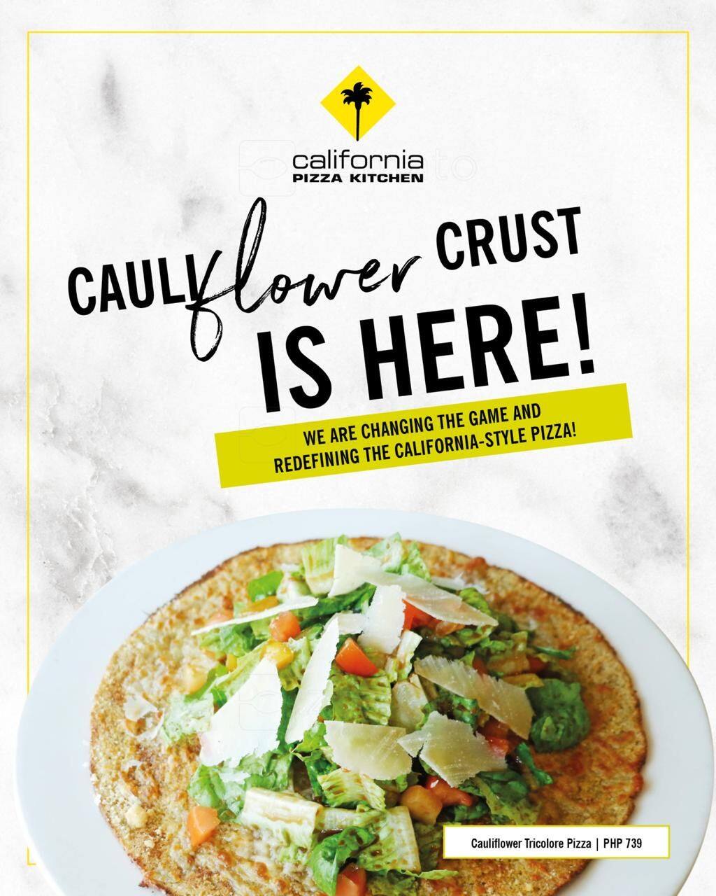 California Pizza Kitchen Menu Menu For California Pizza Kitchen Alabang Muntinlupa City