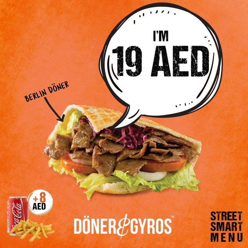 Doner & Gyros Menu, Menu Untuk Doner & Gyros, Al Reem Island, Abu Dhabi ...