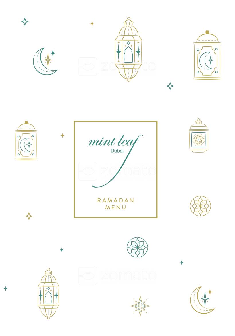 Menu of Mint Leaf of London, DIFC, Dubai