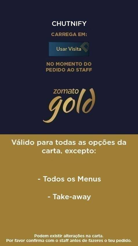 Chutnify - Príncipe Real, Príncipe Real Menu