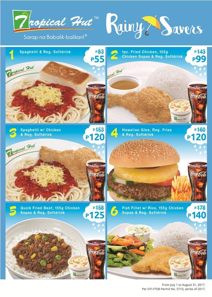 Tropical Hut Menu, Menu for Tropical Hut, Cubao, Quezon City Zomato