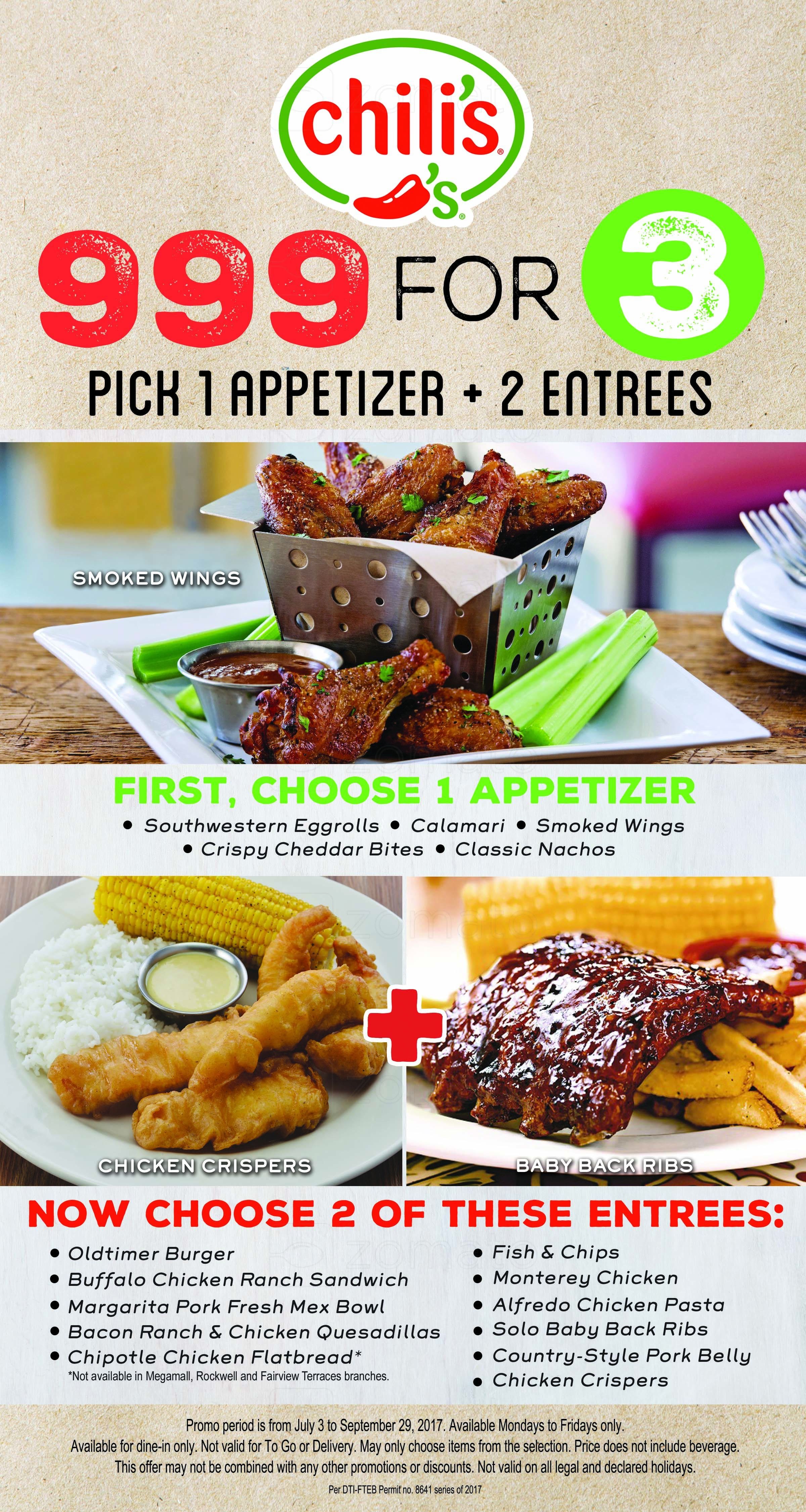 Chilis Online Menu Aria Art