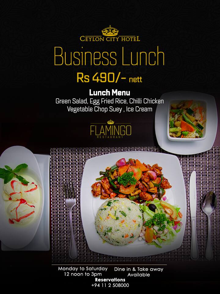 Flamingo Restaurant Ceylon City Hotel Menu Zomato Sri Lanka
