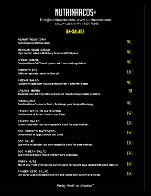 Menu of 21 Baker Street, Geeta Bhavan, Indore