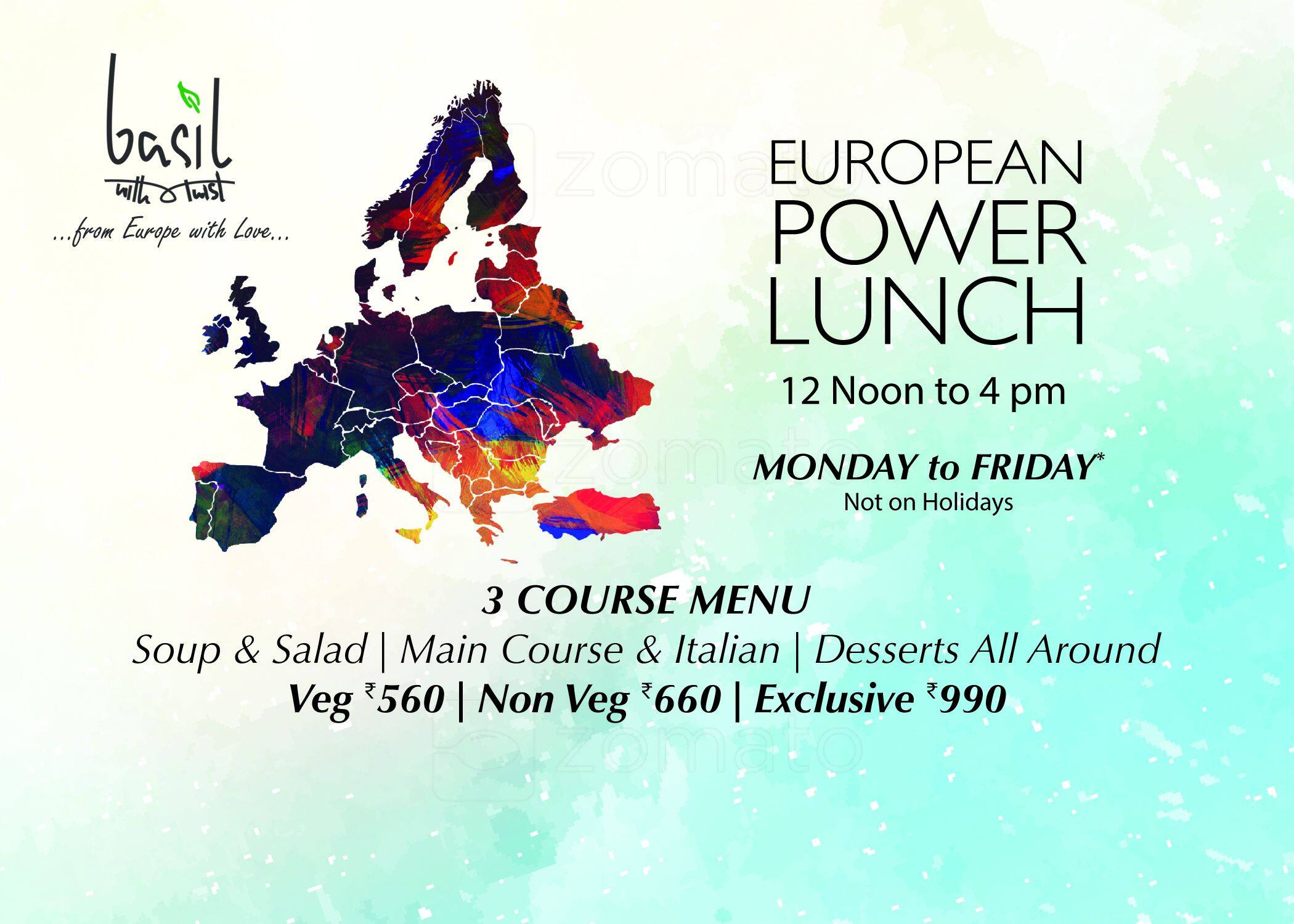 Basil With A Twist Menu, Menu de Basil With A Twist, T. Nagar, Chennai