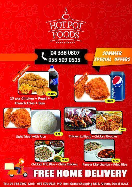 Hot Pot Foods Restaurant Menu, Menu for Hot Pot Foods Restaurant, Al Quoz, Dubai Zomato