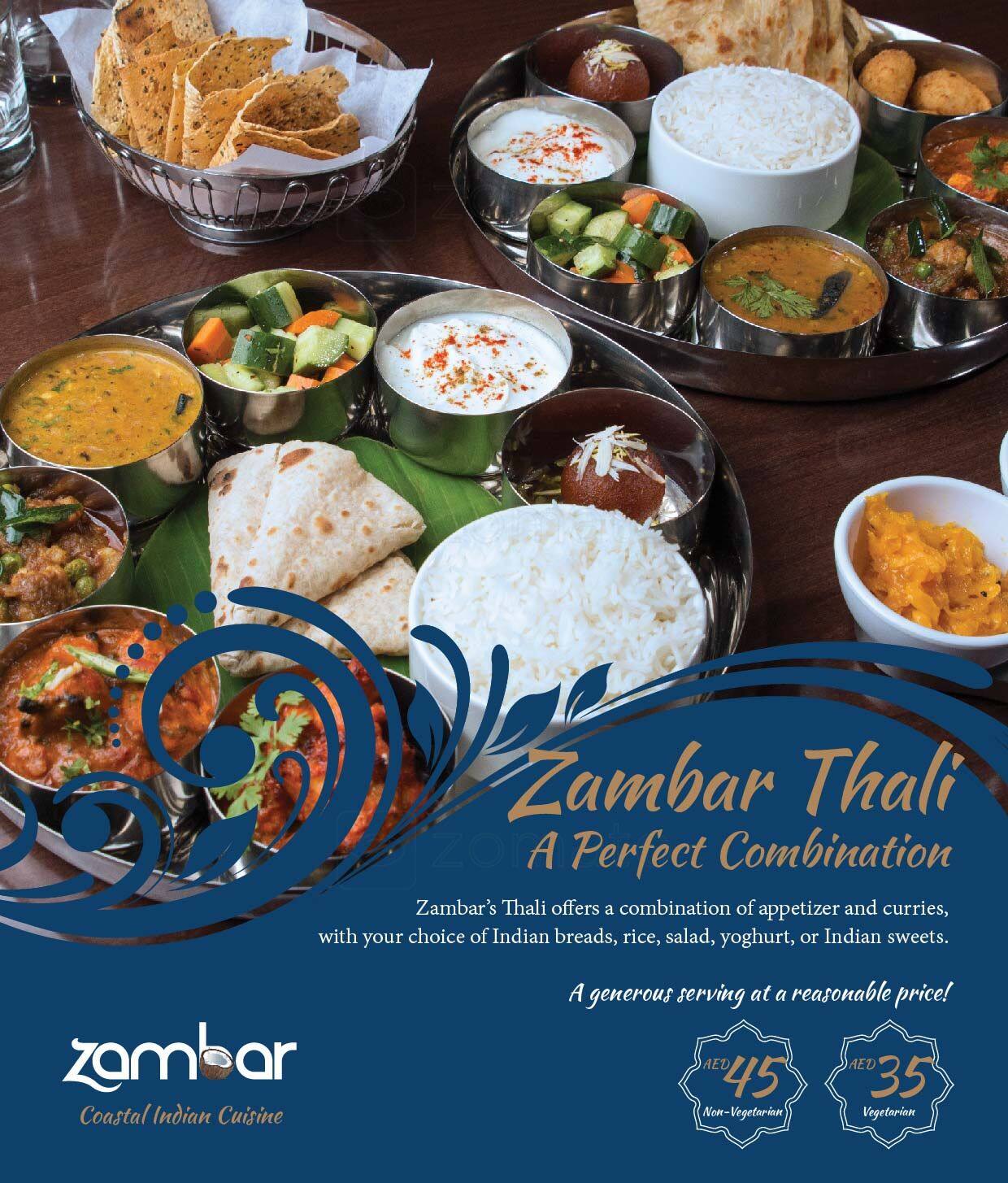 Zambar Menu, Menu for Zambar, Baniyas, Abu Dhabi Zomato