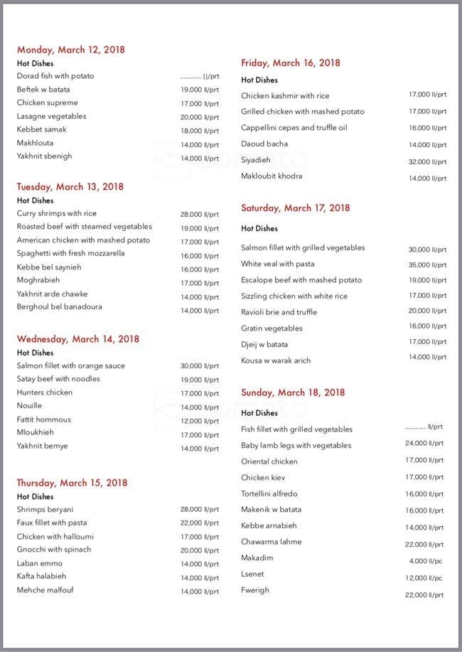 Kay by Stop & Shop Menu, Menu for Kay by Stop & Shop, Zouk Mosbeh, Kesserwein Zomato Lebanon