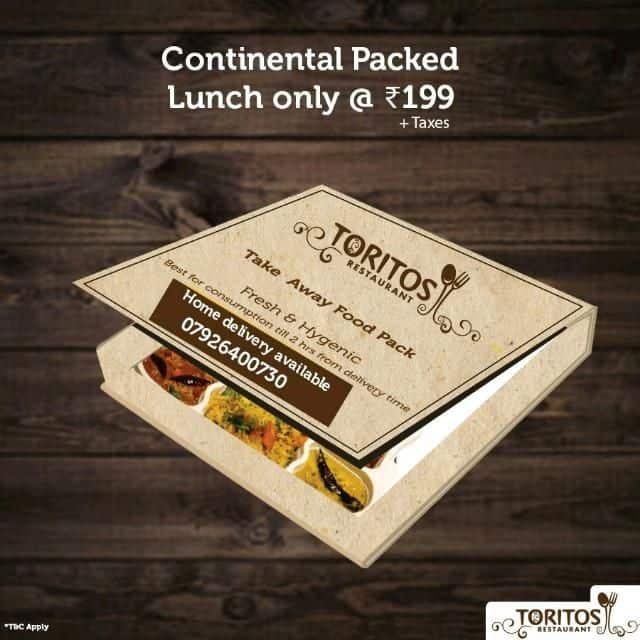 Toritos Menu, Menu for Toritos, Ambavadi, Ahmedabad - Zomato