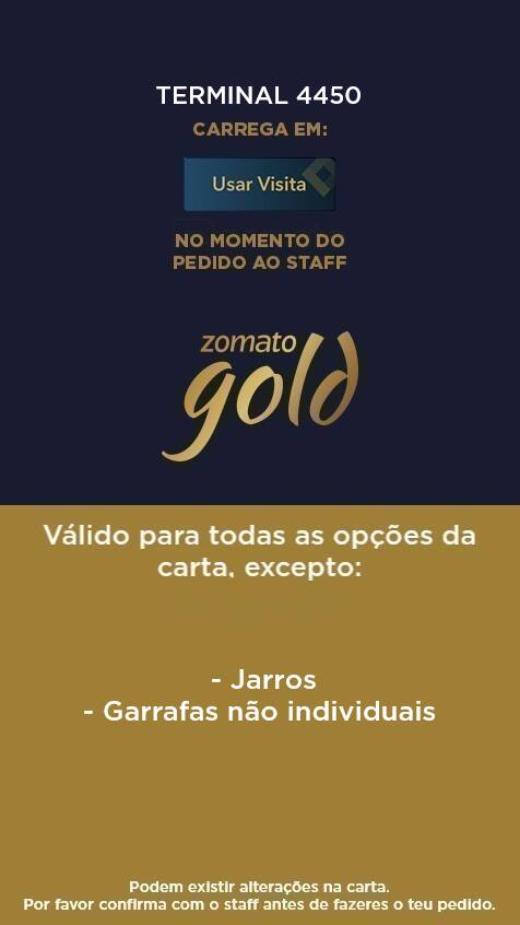 Terminal 4450, Leça da Palmeira Menu