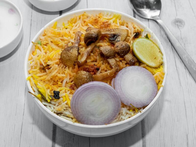 Mushroom Biryani
