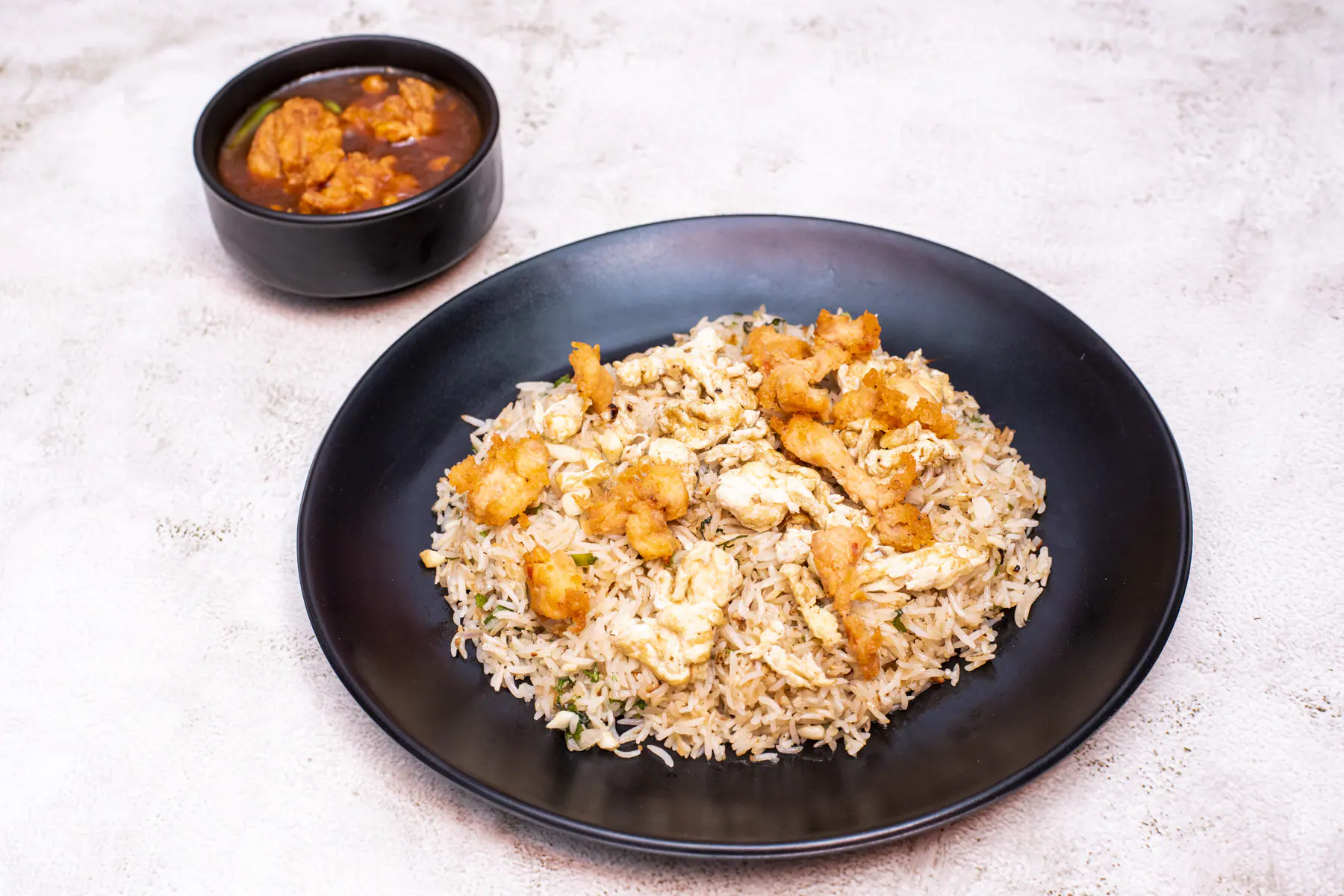 Egg Chicken Garlic Fried Rice Combo