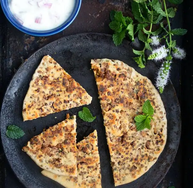 Chicken Keema Paratha