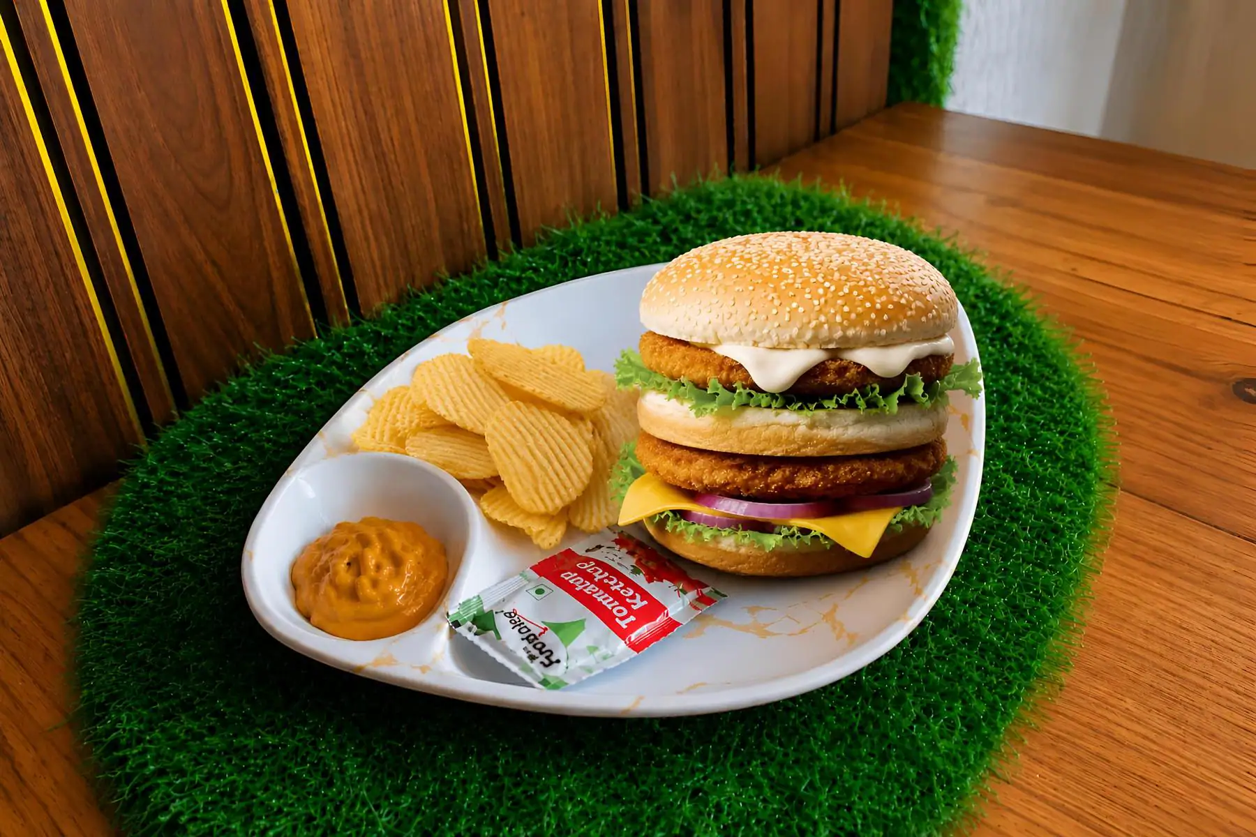 The Duck Inn Special Veg Burger