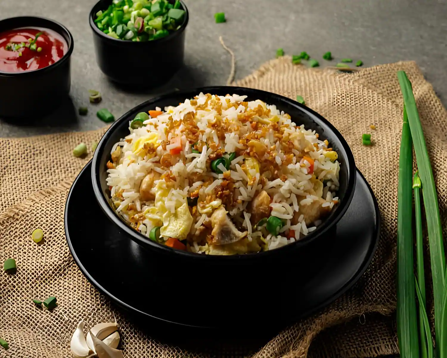 Chicken Burnt Garlic Rice