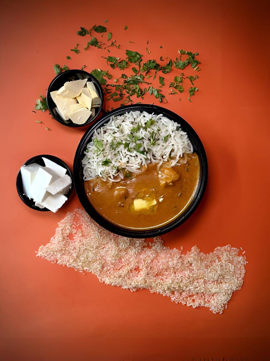 Butter Panner Rice Bowl ( Minimal Fats )