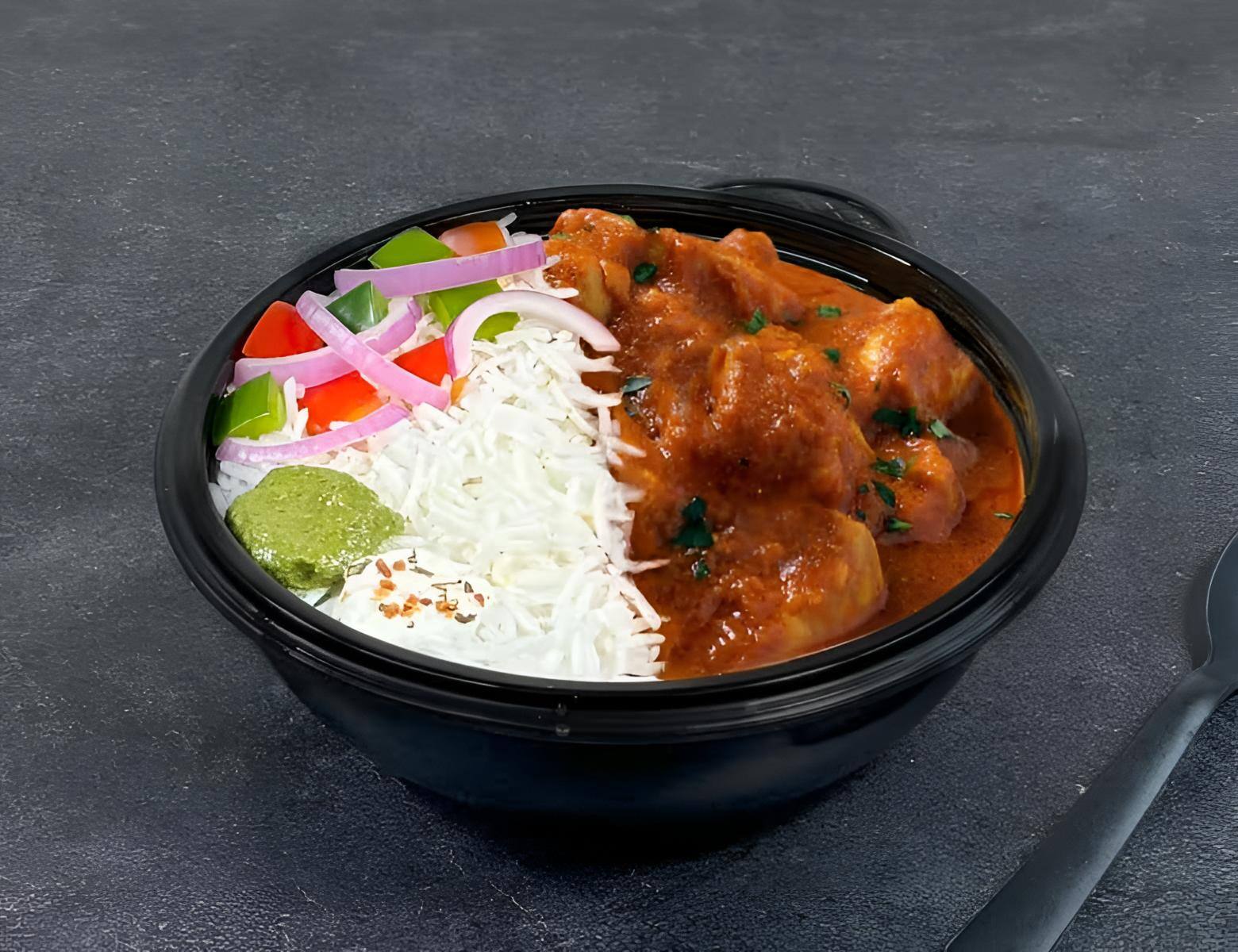 Tawa Chicken With Rice