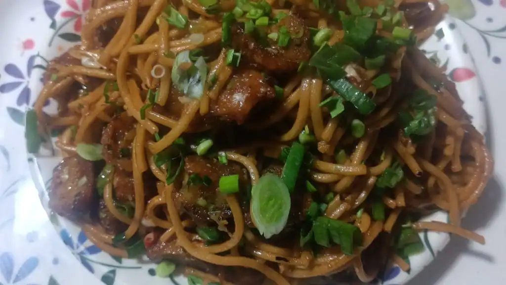 Veg Manchurian Noodles