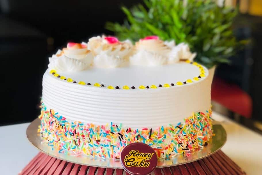 Honey Special Cake white celebration cake