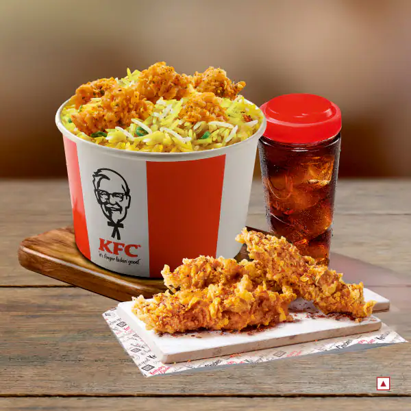 Popcorn Rice Bowl & 3 Pc Strips Meal