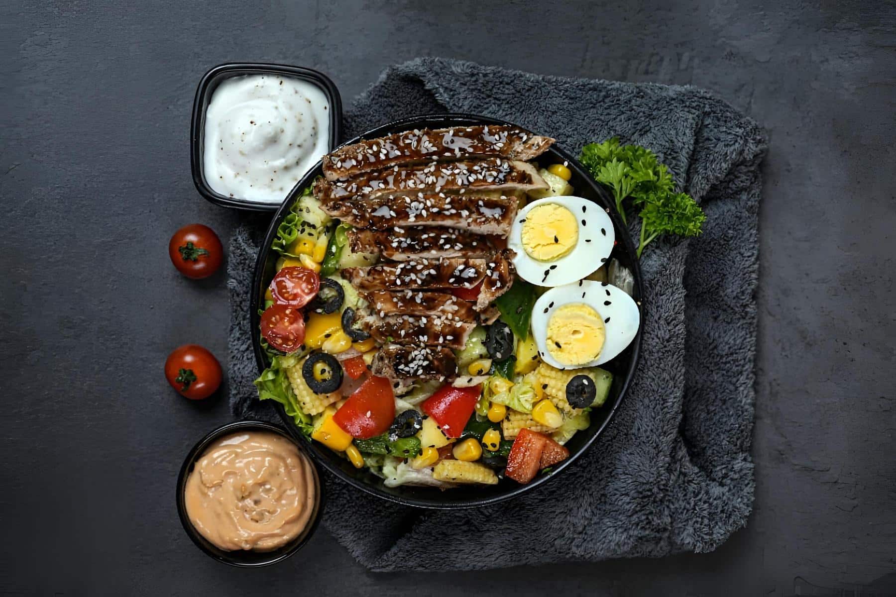 Green salad bowl