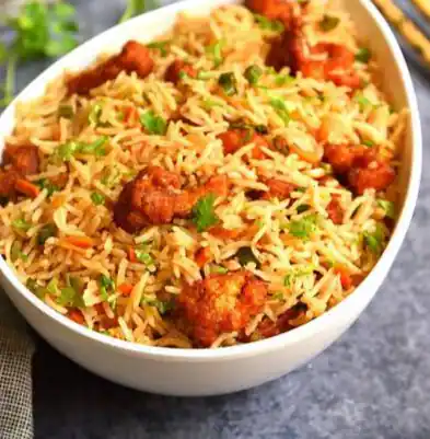 Veg Manchurian Fried Rice