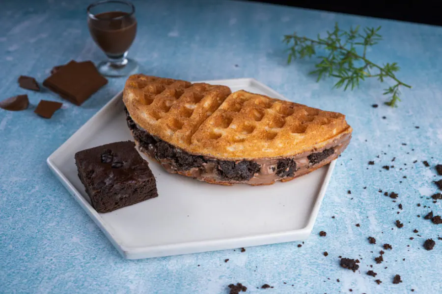 Brownie Blast Waffle Sandwich