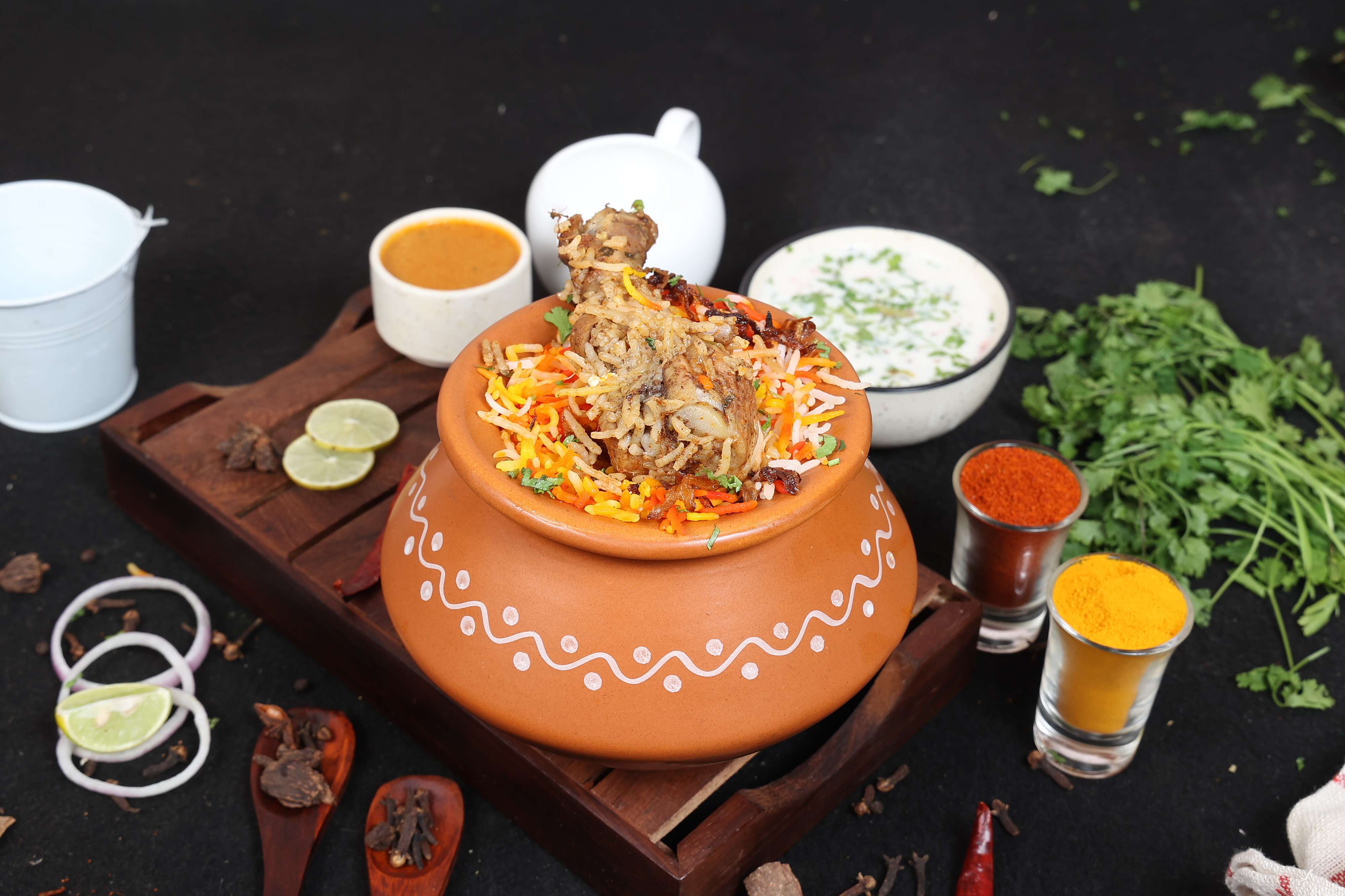 Chicken Dum Biryani Handi